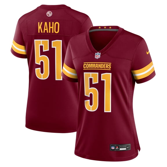 Women's Nike Ale Kaho  Burgundy Washington Commanders Team Game Jersey