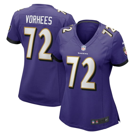 Women's Nike Andrew Vorhees Purple Baltimore Ravens Game Jersey