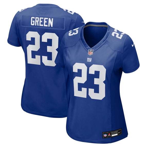 Women's Nike Art Green  Royal New York Giants Team Game Jersey