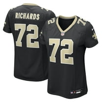 Women's Nike Asim Richards Black New Orleans Saints Team Game Jersey