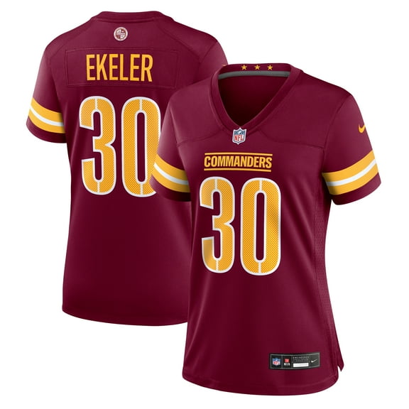Women's Nike Austin Ekeler  Burgundy Washington Commanders Team Game Jersey