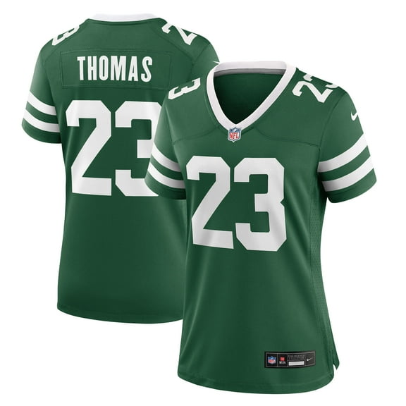 Women's Nike Azareye'h Thomas Legacy Green New York Jets Team Game Jersey