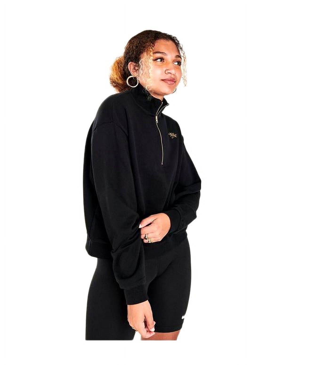Nike black outlet quarter zip womens