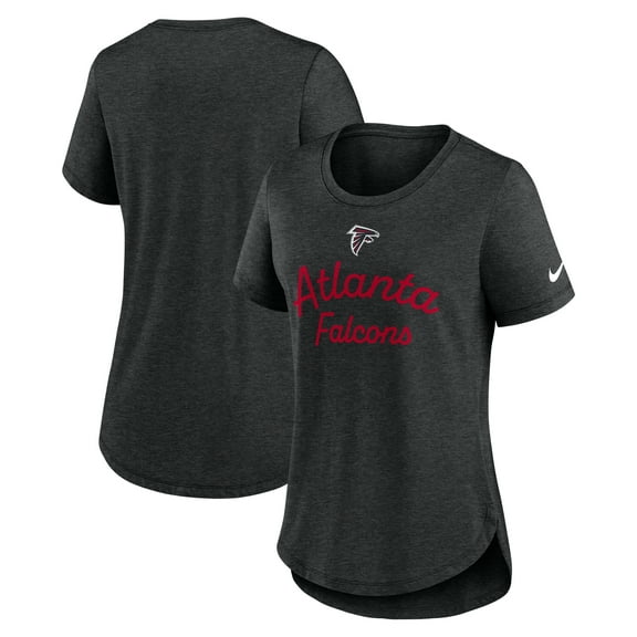 Women's Nike Black Atlanta Falcons Script Tri-Blend T-Shirt