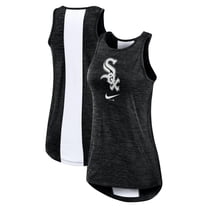 Women's Nike Black Chicago White Sox Dri-FIT Performance Right Mix High Neck Tank Top