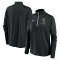 thumbnail image 1 of Women's Nike Black Chicago White Sox Pacer Quarter-Zip Top, 1 of 3