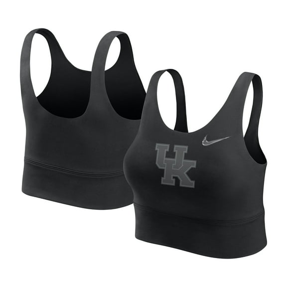Women's-Nike Black Kentucky Wildcats Performance Longline Sports Bra