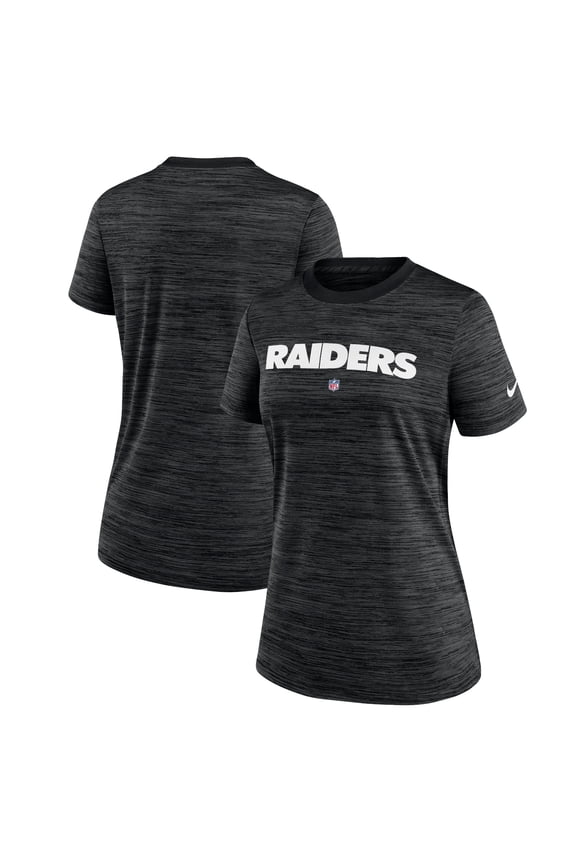 Women's Nike Black Las Vegas Raiders Sideline Velocity Performance T-Shirt