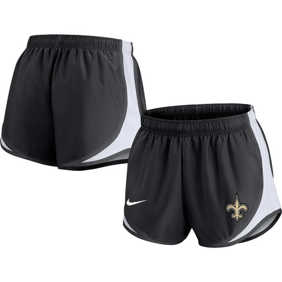 Women's Nike Black New Orleans Saints Plus Size Tempo Shorts