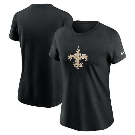 Women's Nike Black New Orleans Saints  Primary Logo T-Shirt