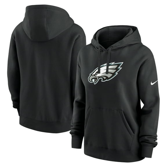 Women's Nike Black Philadelphia Eagles Club Fleece Hoodie