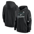 thumbnail image 1 of Women's Nike  Black Philadelphia Eagles Super Bowl LIX Champions Tailsweep Pullover Hoodie, 1 of 3