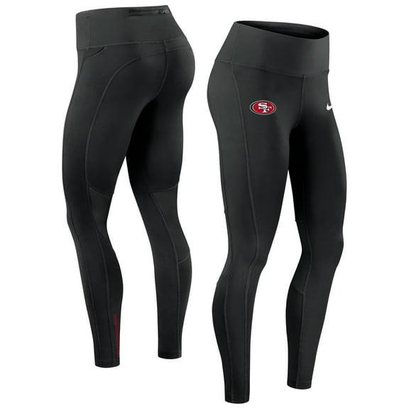 Women's Nike Black San Francisco 49ers Primetime Epic Fast Dri-FIT Leggings