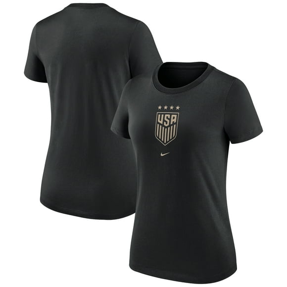 Women's Nike Black USWNT Crest T-Shirt
