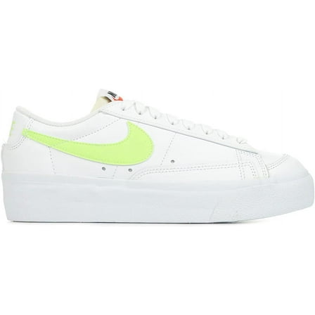 Women's Nike Blazer Low Platform Wht/ LT Lemon Twist-White (DJ0292 102) - 7