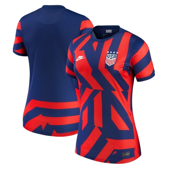 Women's Nike Blue USWNT 2021/22 Away Breathe Stadium Replica Jersey