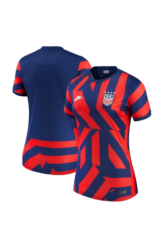 Women's Nike Blue USWNT 2021/22 Away Breathe Stadium Replica Jersey