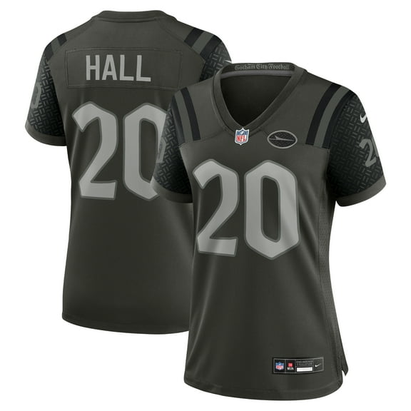 Women's Nike Breece Hall-Gotham Green New York Jets 2025 Rivalries Collection Game Jersey
