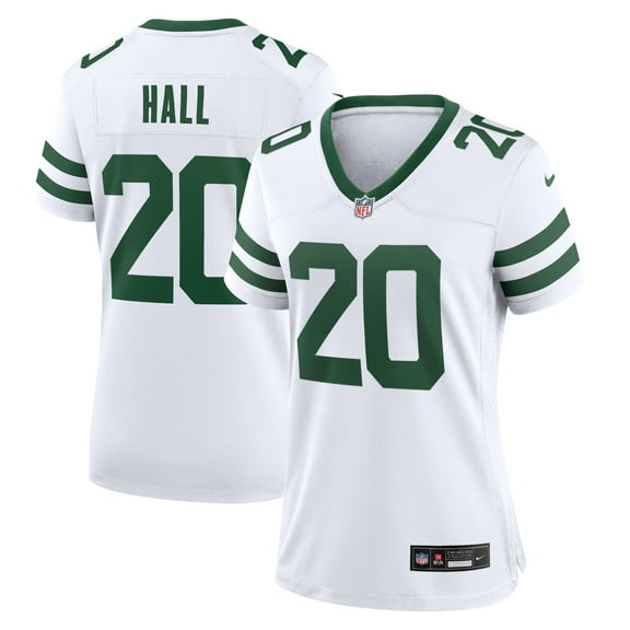 Women's Nike Breece Hall Legacy White New York Jets Game Jersey