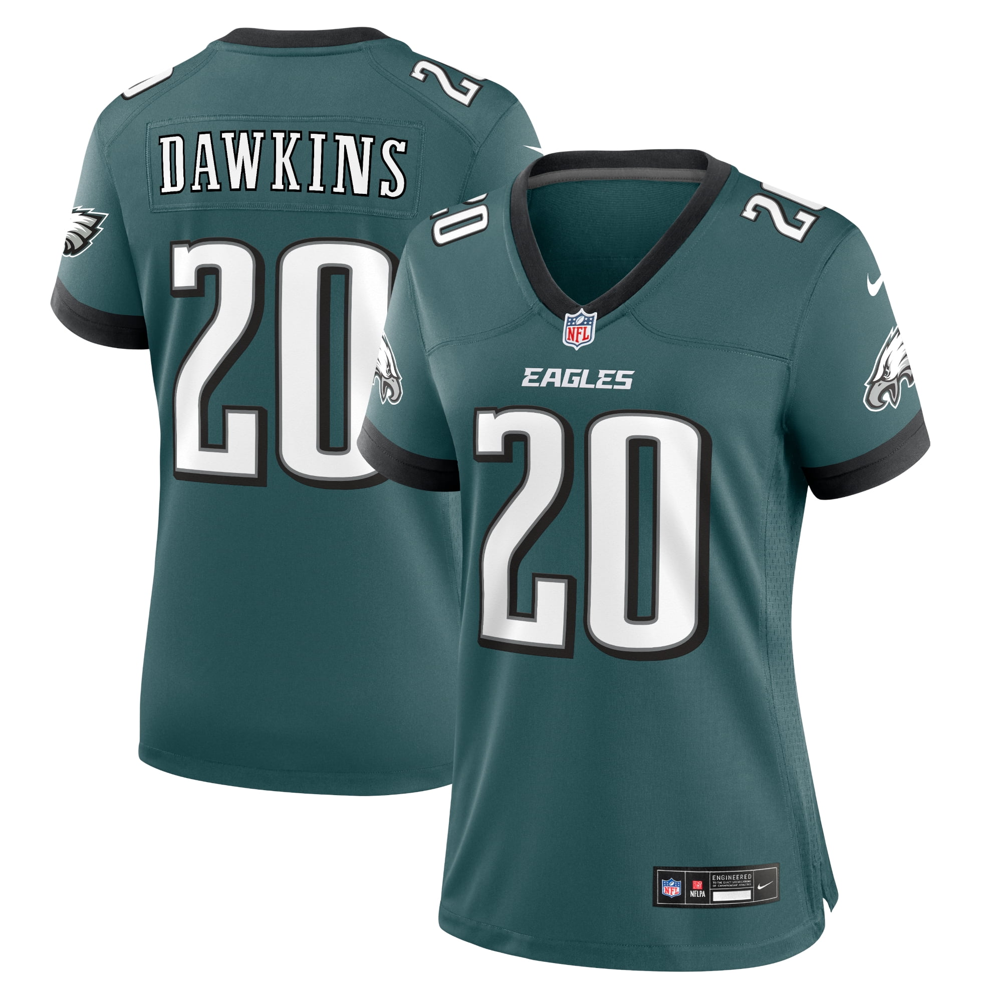 Women's Nike Brian Dawkins Midnight Green Philadelphia Eagles Retired ...