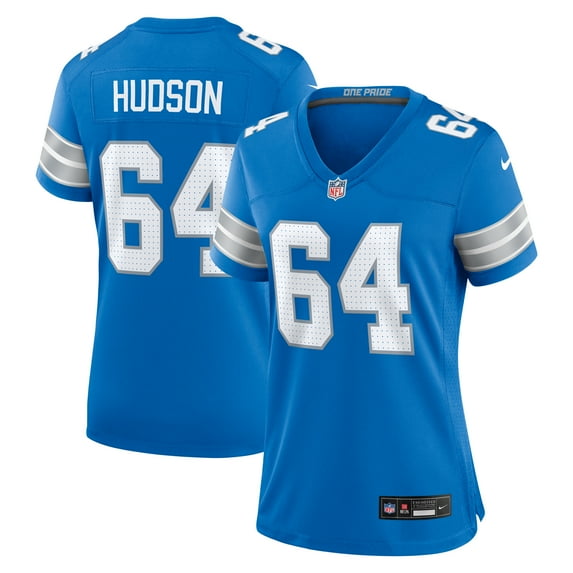 Women's Nike Bryan Hudson Blue Detroit Lions Game Jersey