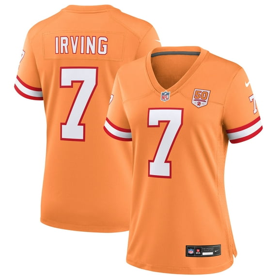 Women's Nike Bucky Irving Creamsicle Tampa Bay Buccaneers 50th Season Game Jersey