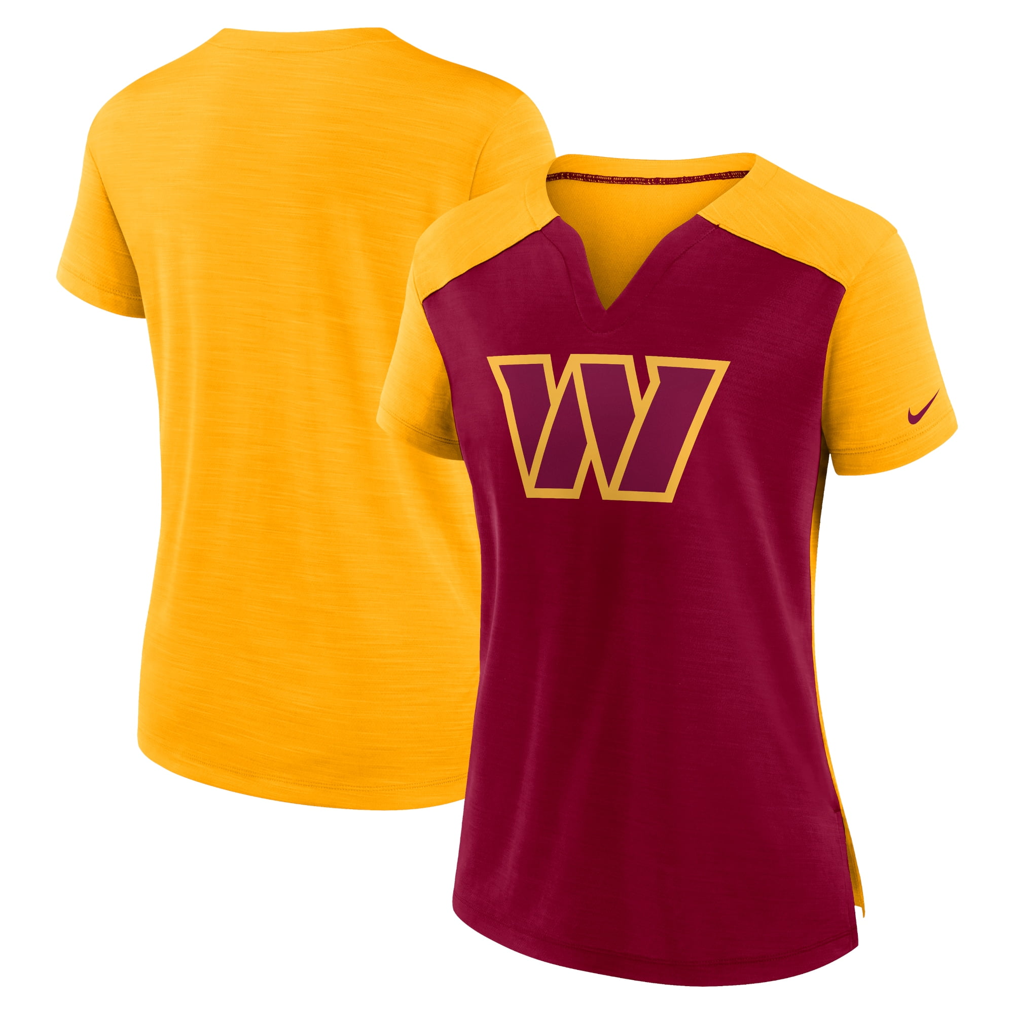 gold nike shirt womens