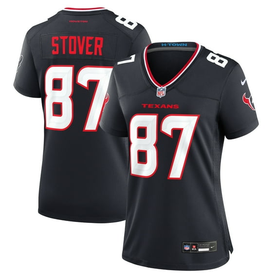 Women's Nike Cade Stover Navy Houston Texans Game Jersey