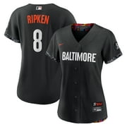 Women's Nike Cal Ripken Jr. Black Baltimore Orioles City Connect Replica Player Jersey