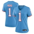 thumbnail image 1 of Women's Nike Cam Ward Light Blue Tennessee Titans 2025 NFL Draft 2nd Alternate Game Jersey, 1 of 3