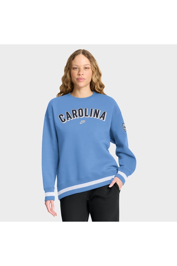 Women's Nike Carolina Blue North Carolina Tar Heels Oversized Legacy Phoenix Sweatshirt
