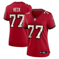 Women's Nike Charlie Heck  Red Tampa Bay Buccaneers Team Game Jersey