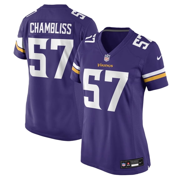 Women's Nike Chaz Chambliss Purple Minnesota Vikings Team Game Jersey