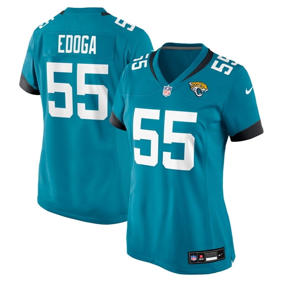 Women's Nike Chuma Edoga  Teal Jacksonville Jaguars Team Game Jersey