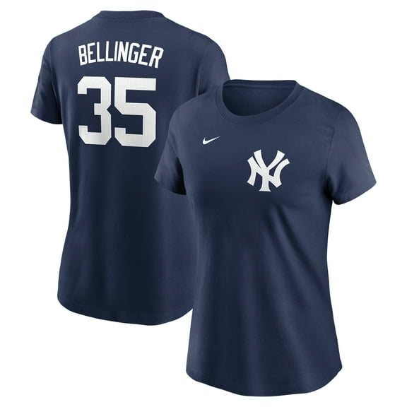 Women's Nike Cody Bellinger Navy New York Yankees Cooperstown Collection Fuse Name & Number T-Shirt