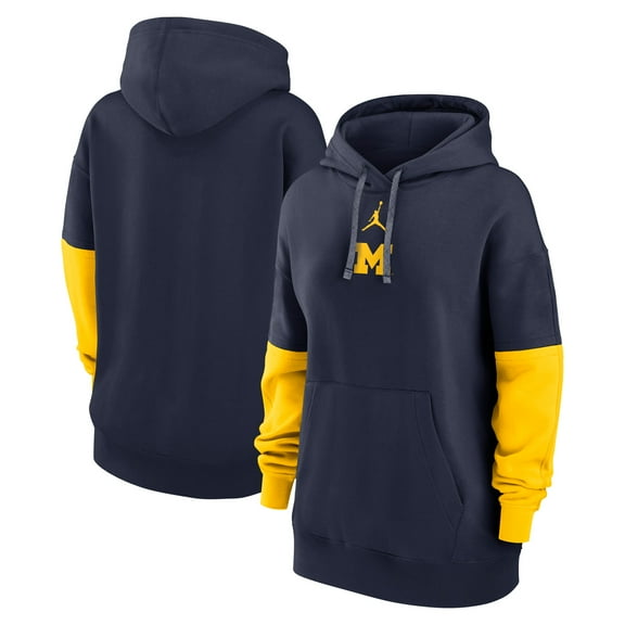 Women's Nike Navy Michigan Wolverines 2024 Sideline Essential Hoodie
