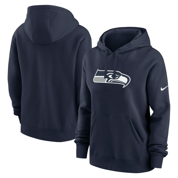 Women's Nike College Navy Seattle Seahawks Club Fleece Hoodie