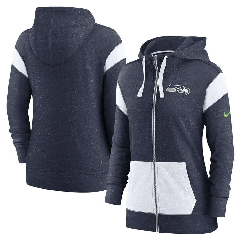 Women's Nike College Navy/White Seattle Seahawks Plus Size Monaco