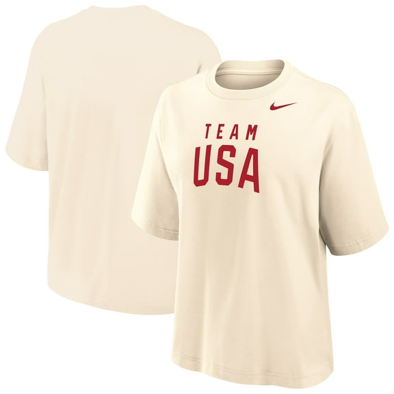 Women's Nike Cream Team USA Boxy T-Shirt