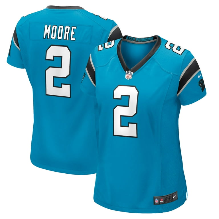 Women s Nike D.J. Moore Blue Carolina Panthers Game Jersey Walmart