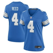 Women's Nike D.J. Reed  Blue Detroit Lions Team Game Jersey