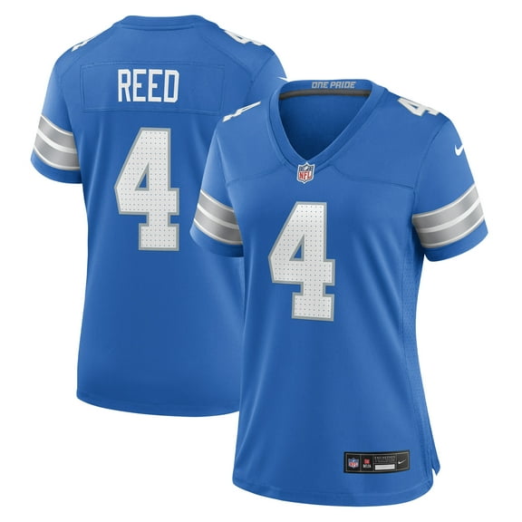 Women's Nike D.J. Reed  Blue Detroit Lions Team Game Jersey