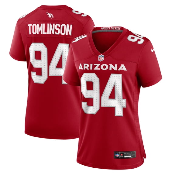 Women's Nike Dalvin Tomlinson  Cardinal Arizona Cardinals Team Game Jersey