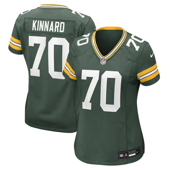 Women's Nike Darian Kinnard  Green Green Bay Packers Team Game Jersey