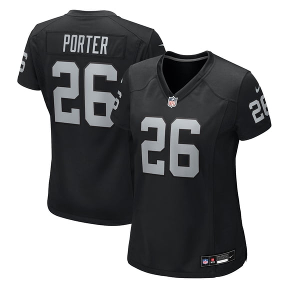 Women's Nike Darien Porter  Black Las Vegas Raiders Team Game Jersey