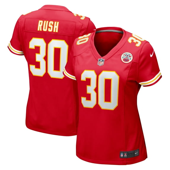 Women's Nike Darius Rush Red Kansas City Chiefs Team Game Jersey