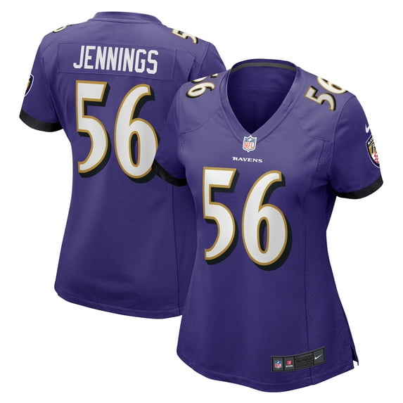 Women's Nike Deion Jennings Purple Baltimore Ravens Game Jersey