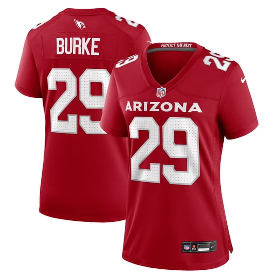 Women's Nike Denzel Burke Cardinal Arizona Cardinals Team Game Jersey