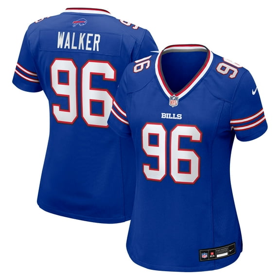 Women's Nike Deone Walker  Royal Buffalo Bills Team Game Jersey