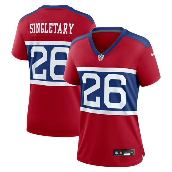 Women's Nike Devin Singletary Century Red New York Giants Alternate Game Jersey